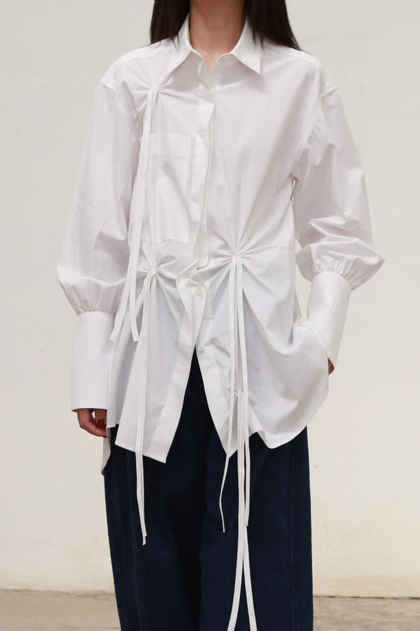 Renaissance Renaissance 24 Autumn/Winter KARMA SCRUNCHED CLOSED BACK-WHITE